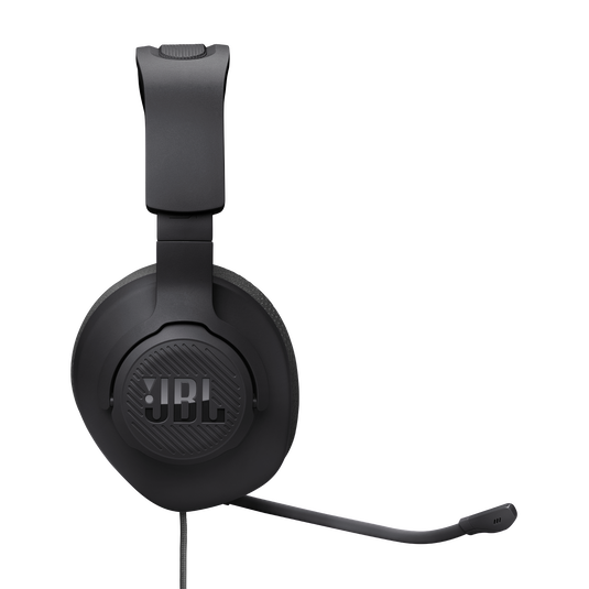 JBL Quantum 100M2 - Black - Wired over-ear gaming headset with detachable mic and mute option - Right image number null
